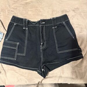 Charlotte Russe Black Cargo Shorts